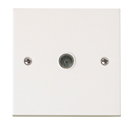 Scolmore PRW065 - Single Coaxial Socket Outlet Polar Accessories Scolmore - Sparks Warehouse