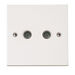 Scolmore PRW066 - Double Coaxial Socket Outlet Polar Accessories Scolmore - Sparks Warehouse