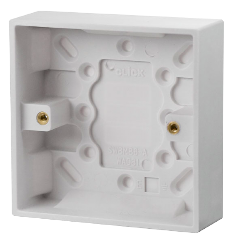 Scolmore PRW081 - 1 Gang 25mm Deep Pattress Box Polar Accessories Scolmore - Sparks Warehouse