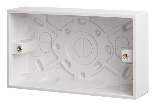 Scolmore PRW084 - 2 Gang 35mm Deep Pattress Box Polar Accessories Scolmore - Sparks Warehouse