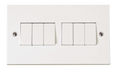 Scolmore PRW105 - 10AX 6 Gang 2 Way Switch Polar Accessories Scolmore - Sparks Warehouse