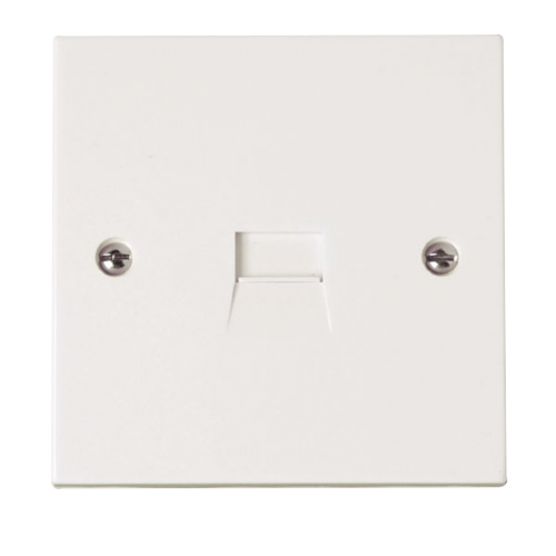 Scolmore PRW119 - Single Telephone Master Socket Outlet Polar Accessories Scolmore - Sparks Warehouse