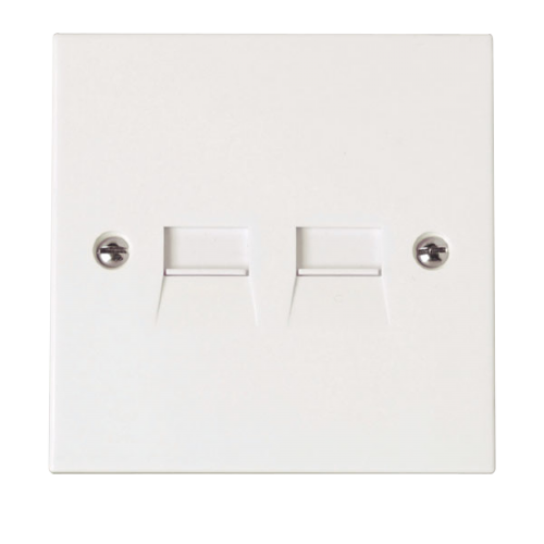 Scolmore PRW126 - Twin Telephone Secondary Socket Polar Accessories Scolmore - Sparks Warehouse