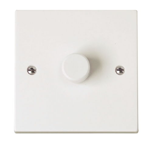 Scolmore PRW140 - 1 Gang 2 Way 400Va Rotary Dimmer Switch Polar Accessories Scolmore - Sparks Warehouse