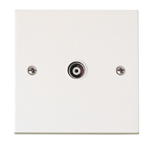 Scolmore PRW158 - Single Isolated Coaxial Socket Outlet Polar Accessories Scolmore - Sparks Warehouse