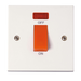 Scolmore PRW201 - 45A DP Plate Switch With Neon Polar Accessories Scolmore - Sparks Warehouse