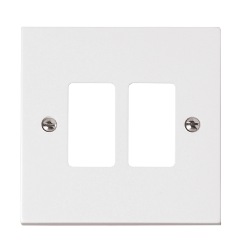 Scolmore PRW20402 - 2 Gang GridPro® Frontplate GridPro Scolmore - Sparks Warehouse