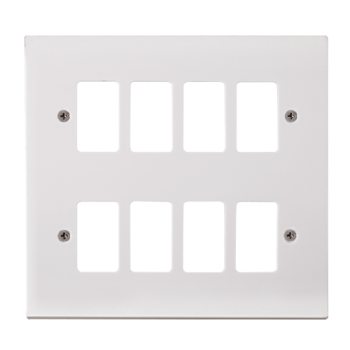 Scolmore PRW20508 - 8 Gang GridPro® Frontplate GridPro Scolmore - Sparks Warehouse