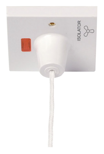 Scolmore PRW208 - 10A 3 Pole Pull Cord Fan Isolation Switch Essentials Scolmore - Sparks Warehouse