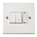 Scolmore PRW291 - 3A Fused Connection Unit Module, DP Switch & DP Fan Switch (Linked) Polar Accessories Scolmore - Sparks Warehouse