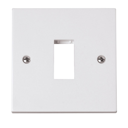 Scolmore PRW401 - 1 Gang Plate - 1 Aperture Polar Accessories Scolmore - Sparks Warehouse