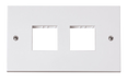 Scolmore PRW404 - 2 Gang Plate - 2 x 2 Apertures Polar Accessories Scolmore - Sparks Warehouse