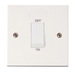 Scolmore PRW500 - 1 Gang 45A DP Switch (White Rocker) Polar Accessories Scolmore - Sparks Warehouse