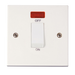 Scolmore PRW501 - 1 Gang 45A DP Switch + Neon (White Rocker) Polar Accessories Scolmore - Sparks Warehouse