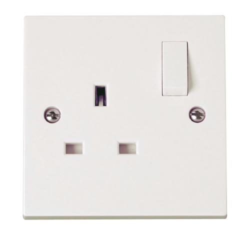 Scolmore PRW605 - 1 Gang 13A Switched Socket Outlet Polar Accessories Scolmore - Sparks Warehouse