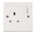 Scolmore PRW605 - 1 Gang 13A Switched Socket Outlet Polar Accessories Scolmore - Sparks Warehouse