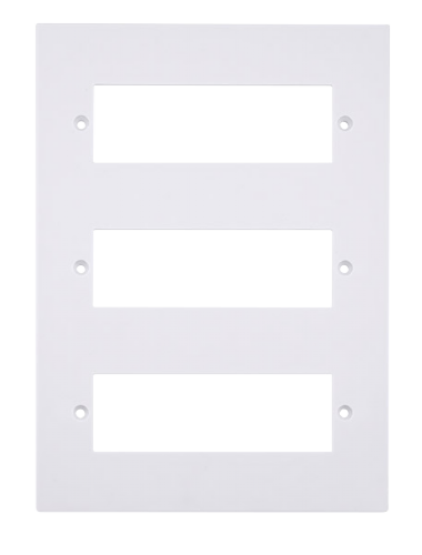 Scolmore PRW618 - 18 Minigrid Module Plate + Yokes - Polar White MiniGrid Scolmore - Sparks Warehouse