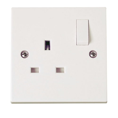 Scolmore PRW635 - 1 Gang 13A DP Switched Socket Outlet (Twin Earth Terminals) Polar Accessories Scolmore - Sparks Warehouse