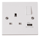 Scolmore PRW771 - 13A 1G Switched Socket With 2.1A USB Outlet Polar Accessories Scolmore - Sparks Warehouse