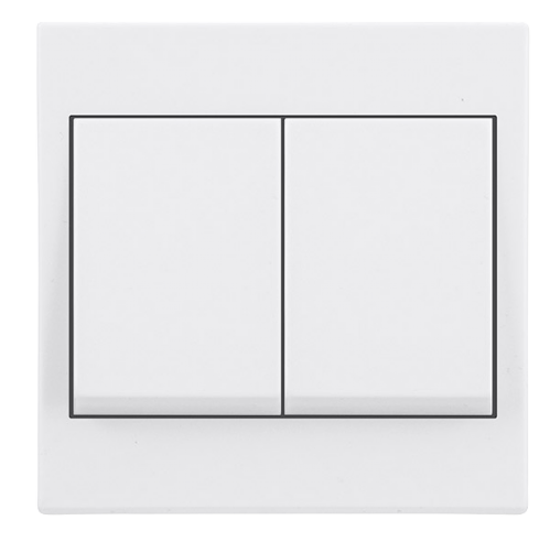 Scolmore PRW812 - 10AX 2 Gang 2 Way Wide Rocker Switch Polar Accessories Scolmore - Sparks Warehouse