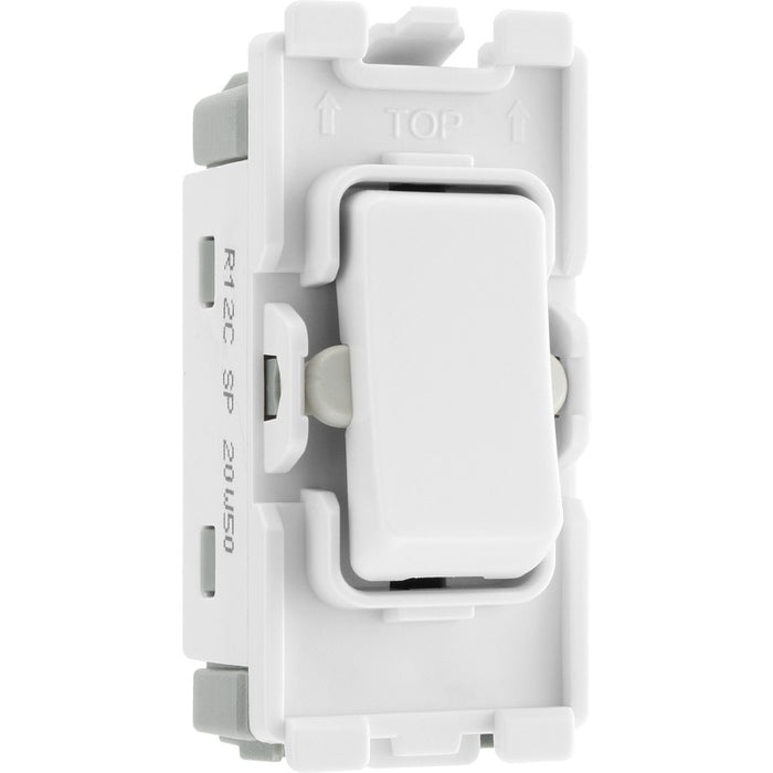 BG Nexus R13 Grid 20AX Switch Module Intermediate White New Nexus Grid BG - Sparks Warehouse