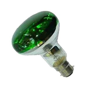 Spot Bulb Green 240v 60w B22d/BC R80 Crompton Lighting Coloured Bulbs Crompton  - Easy Lighbulbs