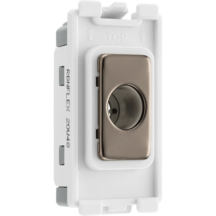 BG Nexus RBNFLEX Grid Black Nickel Flex Outlet Module New Nexus Grid BG - Sparks Warehouse