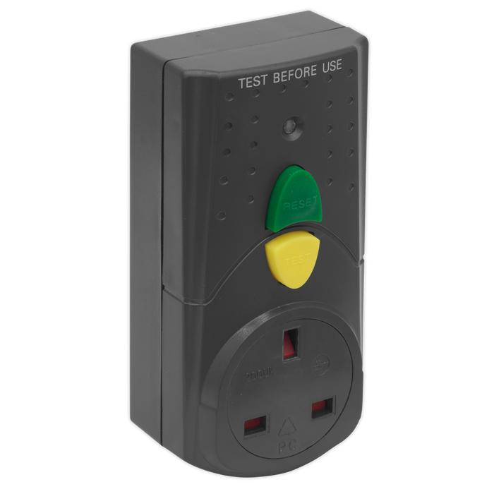 Sealey - RCD981 RCD Safety Adaptor 230V Lighting & Power Sealey - Sparks Warehouse