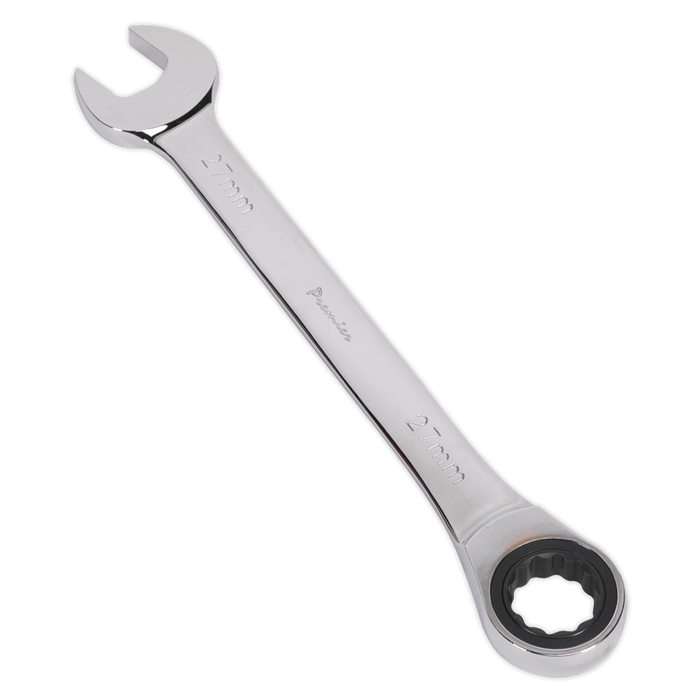 Sealey - RCW27 Ratchet Combination Spanner 27mm Hand Tools Sealey - Sparks Warehouse