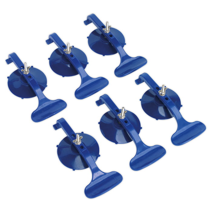 Sealey - RE006 Suction Clamp Set 6pc Bodyshop Sealey - Sparks Warehouse