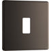 BG Nexus RFBN1 Grid Black Nickel Screwless 1 Gang Front Plate New Nexus Grid BG - Sparks Warehouse