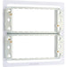 BG Nexus RFR68FP Grid Grid Frame For Screwless Flat Plate 6 And 8 Gang New Nexus Grid BG - Sparks Warehouse
