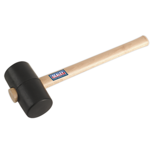 Sealey - RMB125 Rubber Mallet 1.25lb Black Hand Tools Sealey - Sparks Warehouse