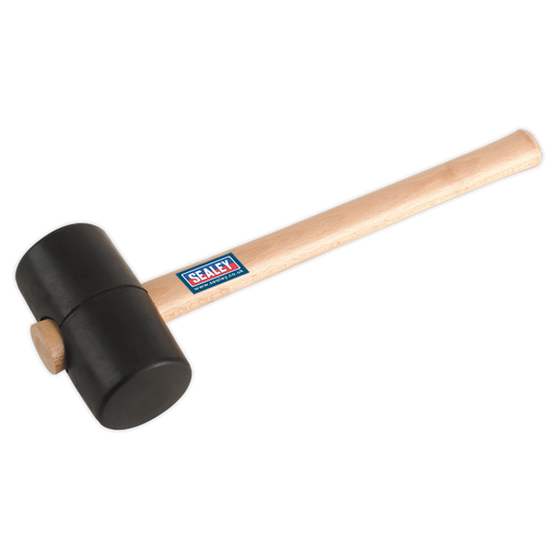 Sealey - RMB125 Rubber Mallet 1.25lb Black Hand Tools Sealey - Sparks Warehouse