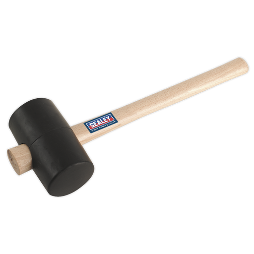 Sealey - RMB175 Rubber Mallet 1.75lb Black Hand Tools Sealey - Sparks Warehouse