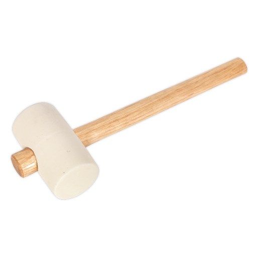Sealey - RMW16 Rubber Mallet 1lb White Hand Tools Sealey - Sparks Warehouse