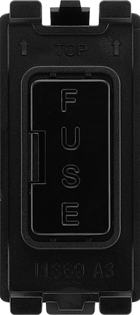 Bg Evolve RPCDBFUSE Grid Fuse Holder 13A - Black Evolve Grid BG - Sparks Warehouse