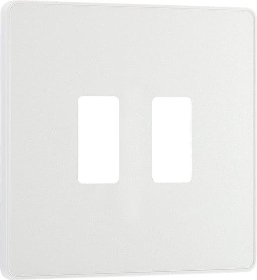 Bg Evolve RPCDCL2W Grid Front Plate Pearlescent White - 2G Evolve Grid BG - Sparks Warehouse