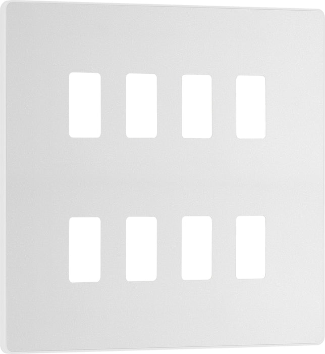 Bg Evolve RPCDCL8W Grid Front Plate Pearlescent White - 8G Evolve Grid BG - Sparks Warehouse