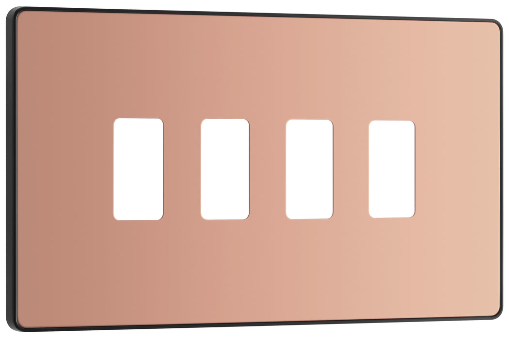 Bg Evolve RPCDCP4B Grid Front Plate Polished Copper - 4G Evolve Grid BG - Sparks Warehouse