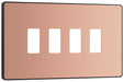 Bg Evolve RPCDCP4B Grid Front Plate Polished Copper - 4G Evolve Grid BG - Sparks Warehouse