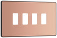 Bg Evolve RPCDCP4B Grid Front Plate Polished Copper - 4G Evolve Grid BG - Sparks Warehouse