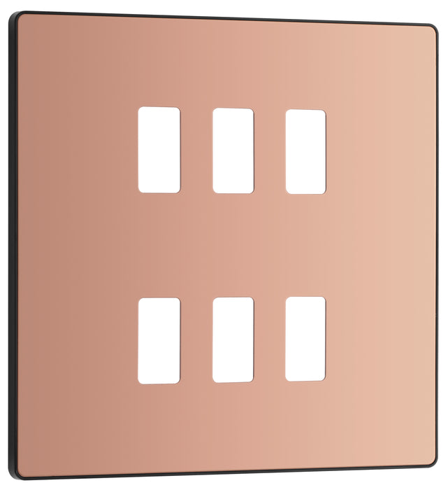 Bg Evolve RPCDCP6B Grid Front Plate Polished Copper - 6G Evolve Grid BG - Sparks Warehouse