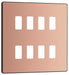 Bg Evolve RPCDCP8B Grid Front Plate Polished Copper - 8G Evolve Grid BG - Sparks Warehouse