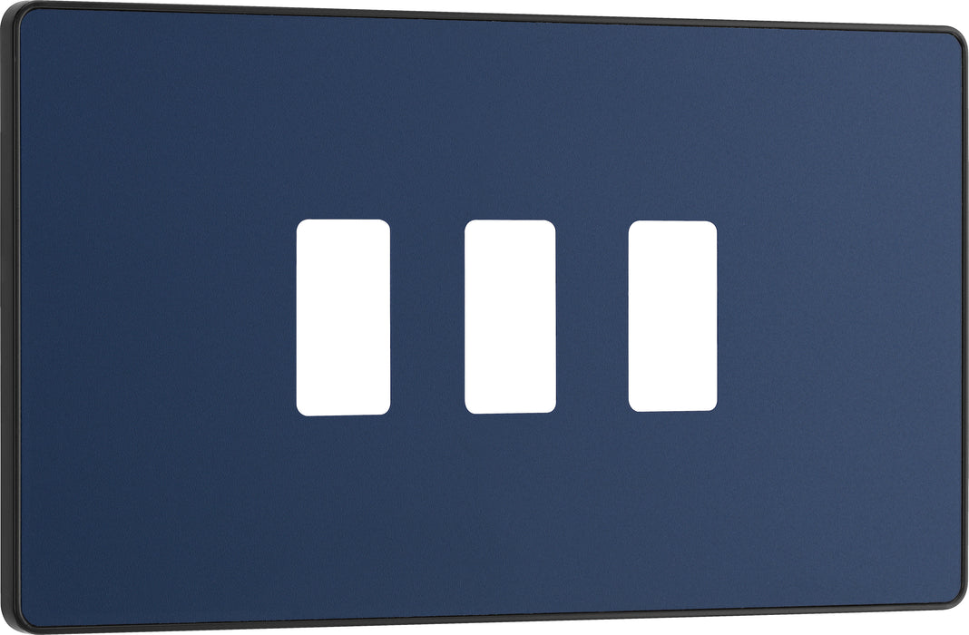 Bg Evolve RPCDDB3B Grid Front Plate Matt Blue - 3G Evolve Grid BG - Sparks Warehouse