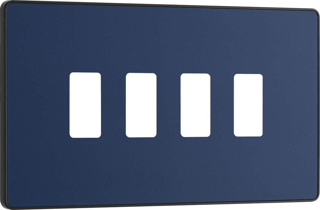 Bg Evolve RPCDDB4B Grid Front Plate Matt Blue - 4G Evolve Grid BG - Sparks Warehouse