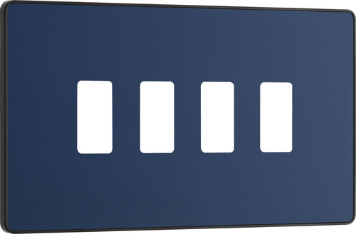 Bg Evolve RPCDDB4B Grid Front Plate Matt Blue - 4G Evolve Grid BG - Sparks Warehouse