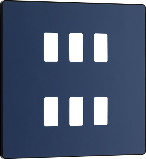 Bg Evolve RPCDDB6B Grid Front Plate Matt Blue - 6G Evolve Grid BG - Sparks Warehouse