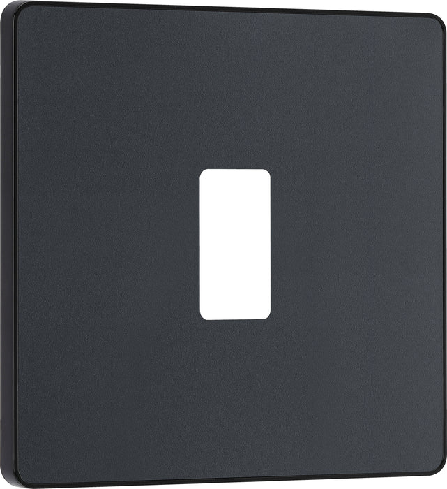 Bg Evolve RPCDMG1B Grid Front Plate Matt Grey - 1G Evolve Grid BG - Sparks Warehouse