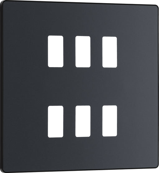 Bg Evolve RPCDMG6B Grid Front Plate Matt Grey - 6G Evolve Grid BG - Sparks Warehouse